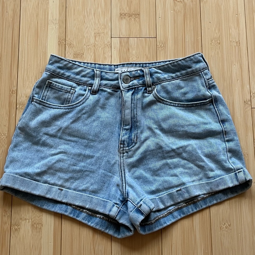 PacSun Light Wash Mom Shorts